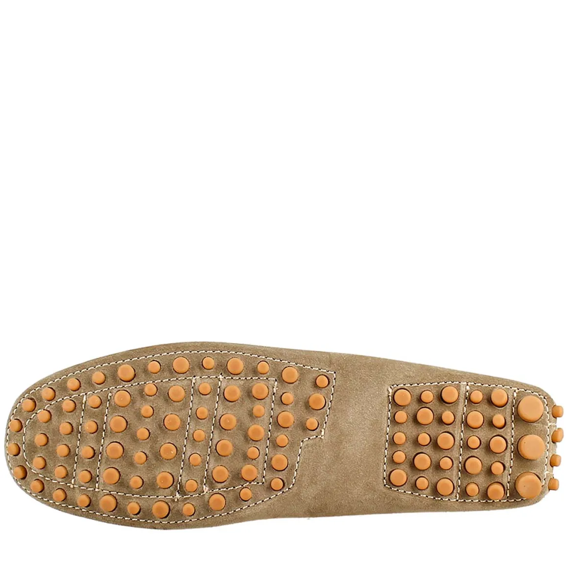 Mocassino Da Donna Tubolare In Pelle Grigio