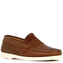 Mocassino Da Uomo Casual Da Barca In Pelle Colore Marrone
