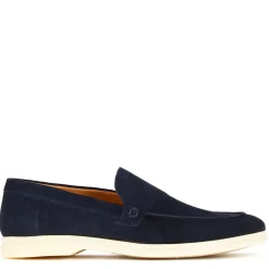 Mocassino Da Uomo Casual In Pelle Scamosciata Colore Blu