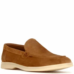 Mocassino Da Uomo Casual In Pelle Scamosciata Colore Marrone Chiaro