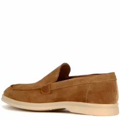 Mocassino Da Uomo Casual In Pelle Scamosciata Colore Marrone Chiaro