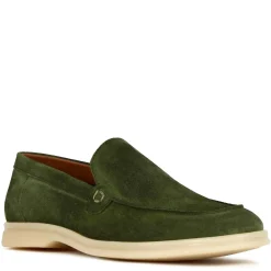 Mocassino Da Uomo Casual In Pelle Scamosciata Colore Verde