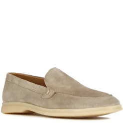 Mocassino Da Uomo Casual In Pelle Scamosciata Colore Grigio