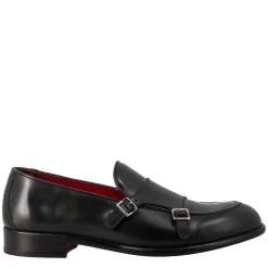 Mocassino Da Uomo Doppia Fibbia Colore Nero