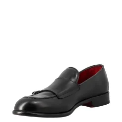 Mocassino Da Uomo Doppia Fibbia Colore Nero