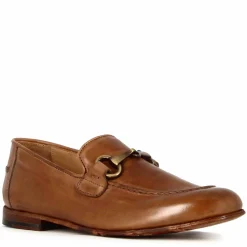 Mocassino Da Uomo In Pelle Liscia Colore Marrone Con Morsetto