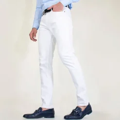 Mocassino Da Uomo In Pelle Liscia Colore Blu Con Morsetto