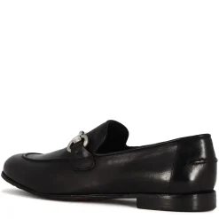 Mocassino Da Uomo In Pelle Colore Nero Con Morsetto