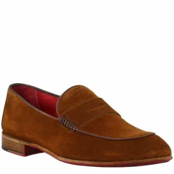 Mocassino Elegante Marrone Land Da Uomo In Pelle Scamosciata