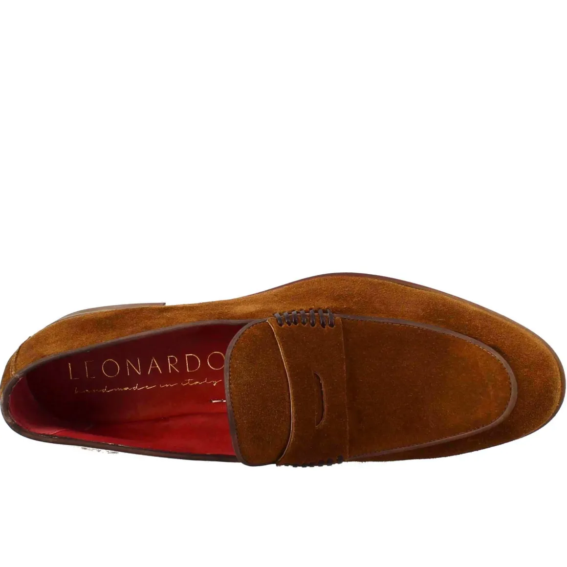 Mocassino Elegante Marrone Land Da Uomo In Pelle Scamosciata