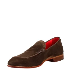 Mocassino Elegante Marrone Da Uomo In Pelle Scamosciata