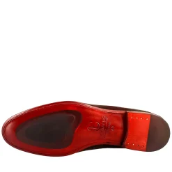 Mocassino Elegante Marrone Da Uomo In Pelle Scamosciata