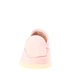 Mocassino Flessibile Da Donna In Pelle Scamosciata Rosa