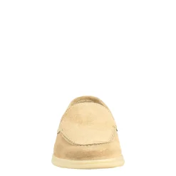 Mocassino Flessibile Da Donna In Pelle Scamosciata Nude