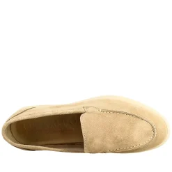 Mocassino Flessibile Da Donna In Pelle Scamosciata Nude