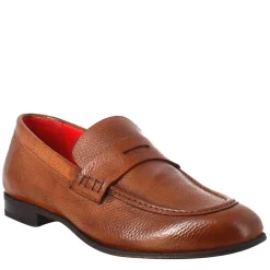 Mocassino Marrone Brandy Elegante Da Uomo In Pelle