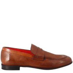 Mocassino Marrone Brandy Elegante Da Uomo In Pelle