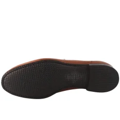 Mocassino Marrone Brandy Elegante Da Uomo In Pelle