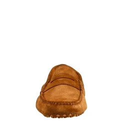 Mocassino Marrone Chiaro Foderato Da Uomo In Pelle Scamosciata