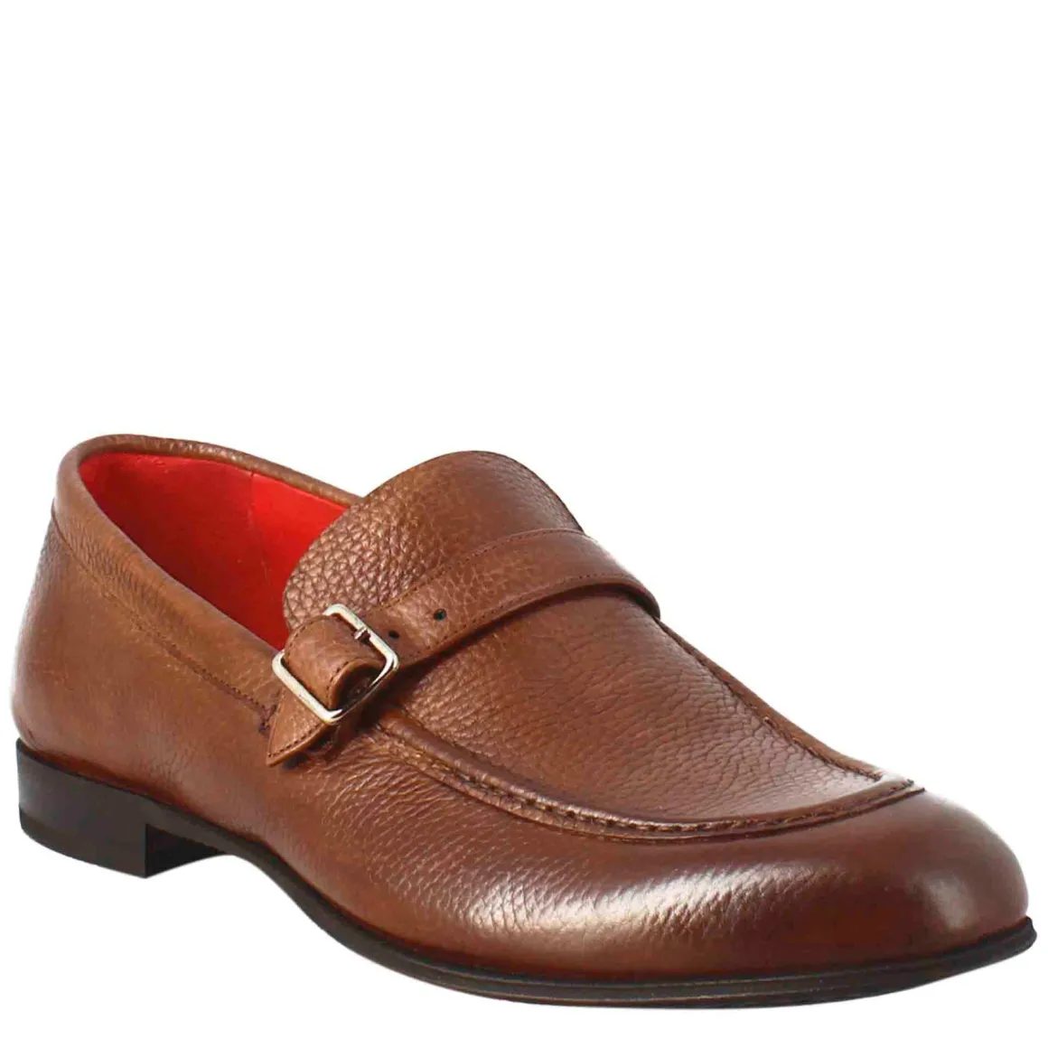 Mocassino Marrone Elegante Da Uomo In Pelle