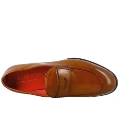 Mocassino Marrone Elegante Da Uomo In Pelle Fiore