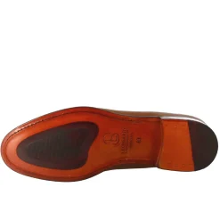 Mocassino Marrone Elegante Da Uomo In Pelle Fiore