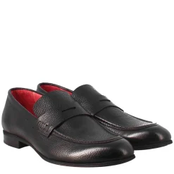 Mocassino Nero Elegante Da Uomo In Pelle