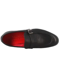 Mocassino Nero Elegante Da Uomo In Pelle Liscia