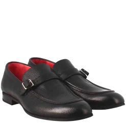 Mocassino Nero Elegante Da Uomo In Pelle Liscia