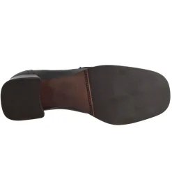 Mocassino Tacco Alto Da Donna In Pelle Colore Nero