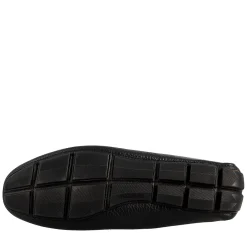 Mocassino Tubolare Con Lacci Da Uomo In Pelle Color Nero