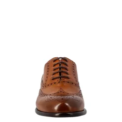 Oxford Brogue Marrone Elegante Da Uomo In Pelle