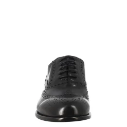 Oxford Brogue Nero Elegante Da Uomo In Pelle
