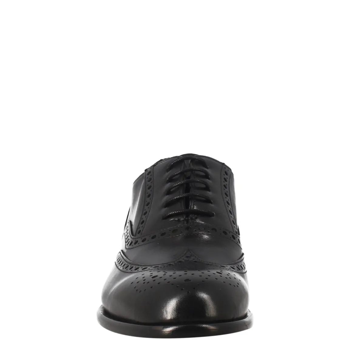 Oxford Brogue Nero Elegante Da Uomo In Pelle