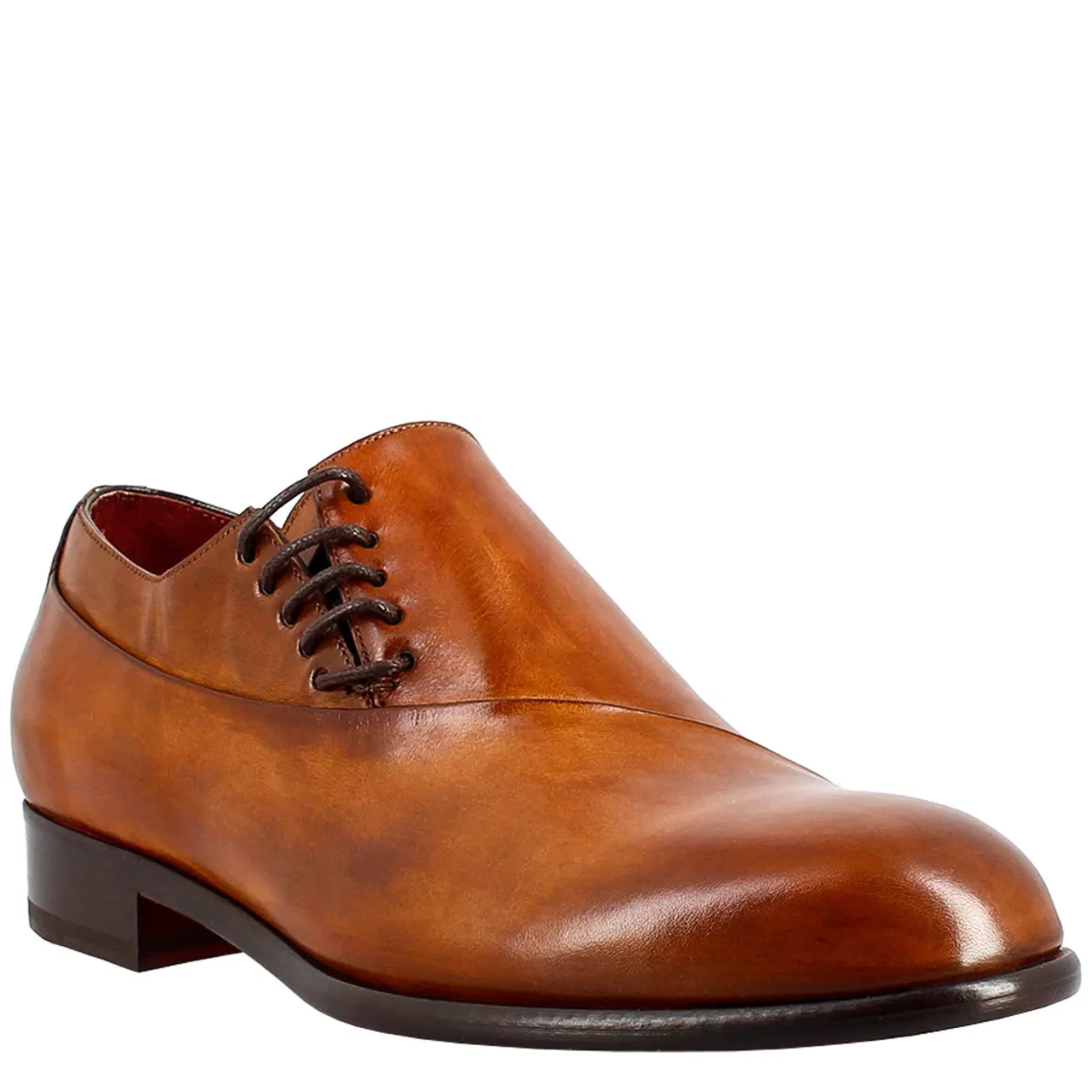 Oxford Marrone Siena Elegante Da Uomo In Pelle