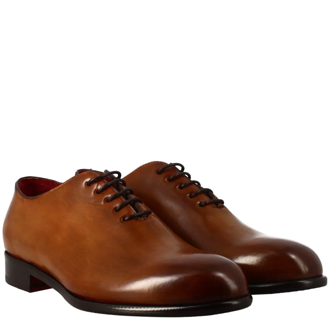 Oxford Wholecut Marrone Siena Elegante Da Uomo In Pelle