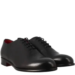 Oxford Wholecut Nero Elegante Da Uomo In Pelle