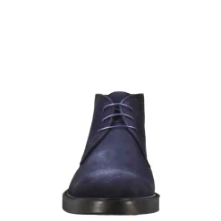 Polacchino Liscio Da Uomo In Pelle Scamosciata Colore Blu Scuro