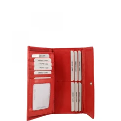 Portafogli In Nappa Con Scomparti Per Carte Di Credito Monete E Banconote Disponibile In Vari Colori