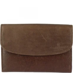 Portafoglio Donna Sauvage Pelle Di Vitello Arancione Porta Tessere Banconote Con Pattina