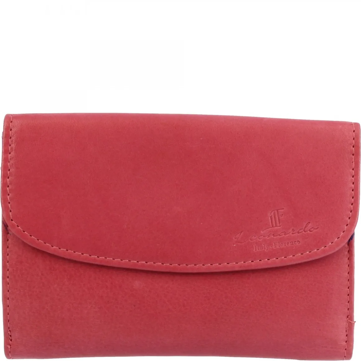 Portafoglio Donna Sauvage Pelle Di Vitello Arancione Porta Tessere Banconote Con Pattina