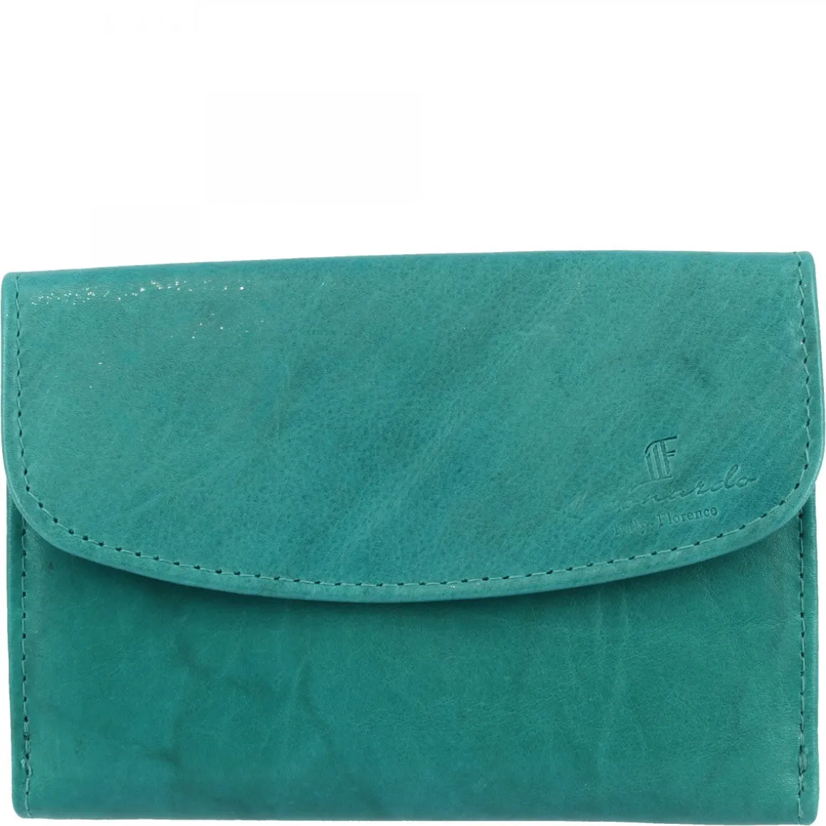 Portafoglio Donna Sauvage Pelle Di Vitello Arancione Porta Tessere Banconote Con Pattina