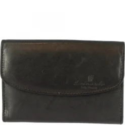 Portafoglio Donna Sauvage Pelle Di Vitello Arancione Porta Tessere Banconote Con Pattina