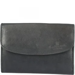 Portafoglio Donna Sauvage Pelle Di Vitello Arancione Porta Tessere Banconote Con Pattina