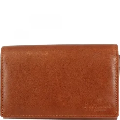Portafoglio Donna Sauvage Pelle Di Vitello Arancione Porta Tessere Banconote Monete