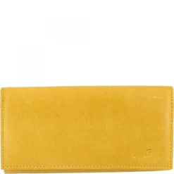 Portafoglio Donna Sauvage Pelle Di Vitello Nero Fatto A Mano Porta Tessere Tasche Banconote