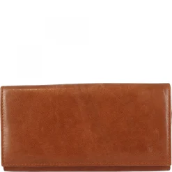 Portafoglio Donna Sauvage Pelle Di Vitello Nero Fatto A Mano Porta Tessere Tasche Banconote