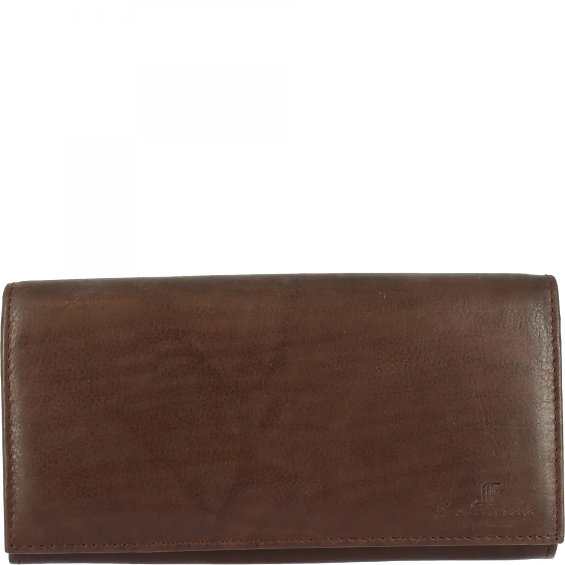 Portafoglio Donna Sauvage Pelle Di Vitello Nero Fatto A Mano Porta Tessere Tasche Banconote