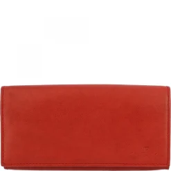 Portafoglio Donna Sauvage Pelle Di Vitello Nero Fatto A Mano Porta Tessere Tasche Banconote