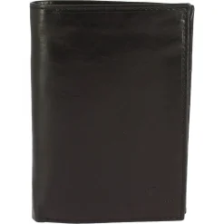 Portafoglio Uomo Sauvage Pelle Di Vitello Blu Porta Tessere Banconote Flap Laterale